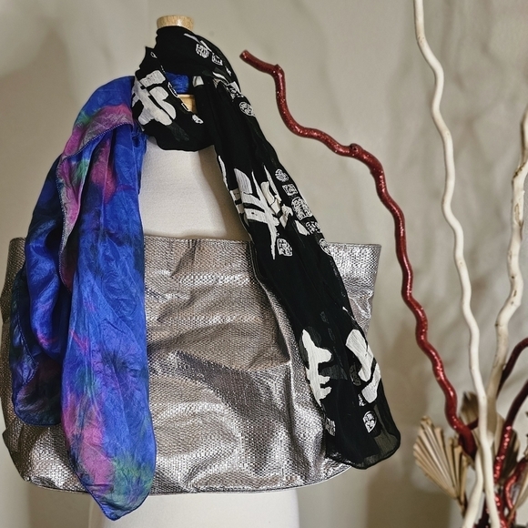 Nordstrom Metallic Woven Tote Bundle - Picture 2 of 5